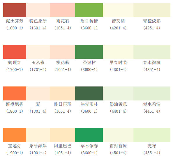 立邦電子色卡